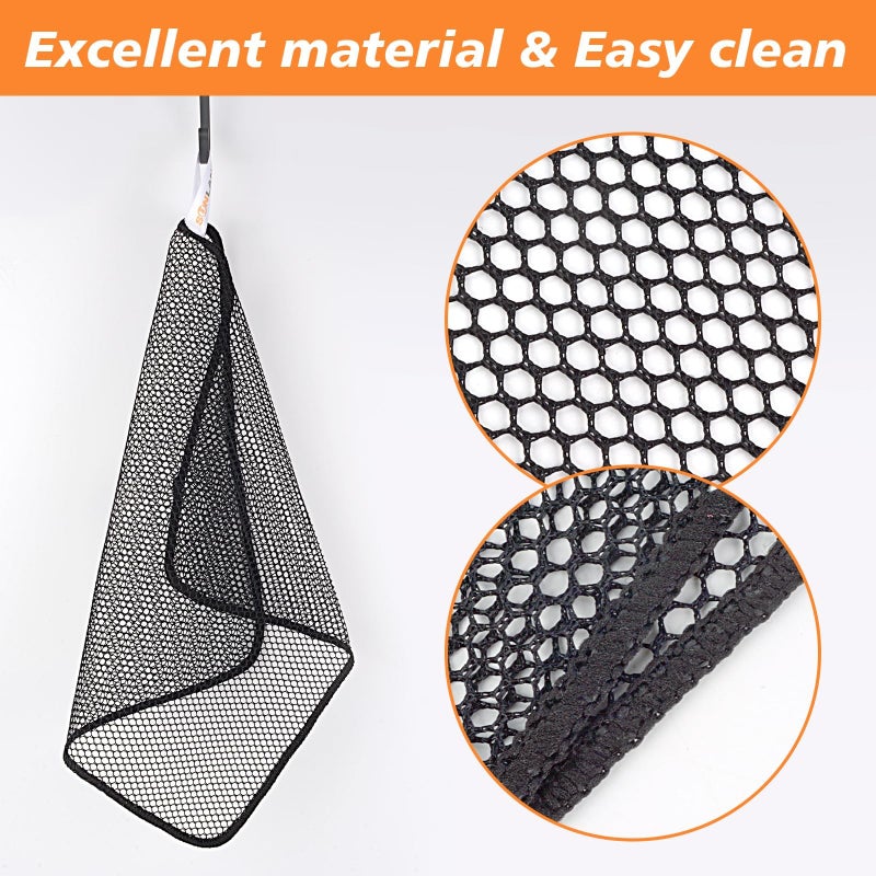 SUNLAND Mesh Dish Cloths for Washing Dishes No Odor Dishes Scrubber for Kitchen-Fast Drying and Easy to Clean Mesh Dish Cloth 12 Pack 12Inch x12Inch Black - Image 3